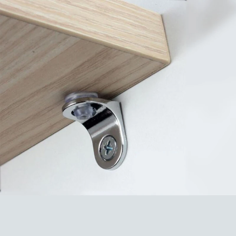 Gudi Brand Heavy Duty Zinc Alloy Shelf Bracket Glass Partition Suction Cup Wood Board Support Closet Cabinet HardwareAccessories