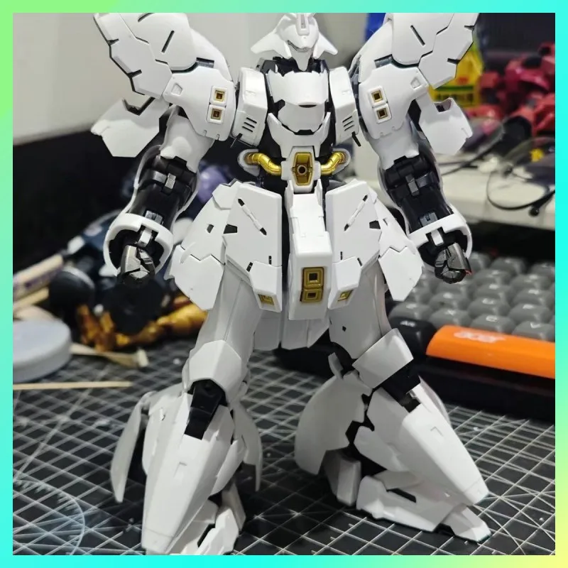 【متوفر】STAR RG 1/144 MSN-04 Sazabi الأبيض التجمع أطقم منمذجة عمل أرقام مع الشارات تحصيل البلاستيك لعبة مجسمة هدية #1