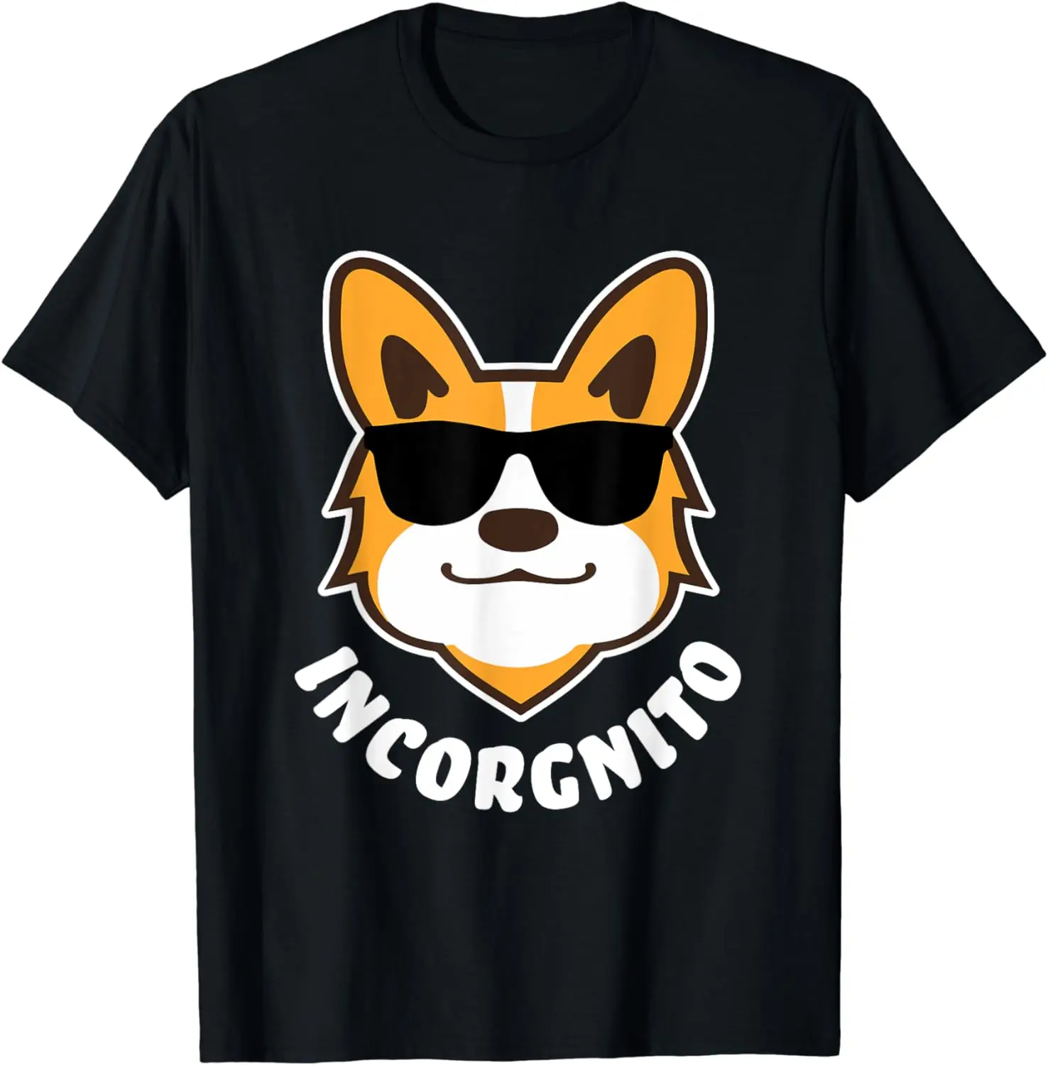 Incorgnito T Shirt | Funny Corgi Lover Gift Dog Sunglasses T-Shirt