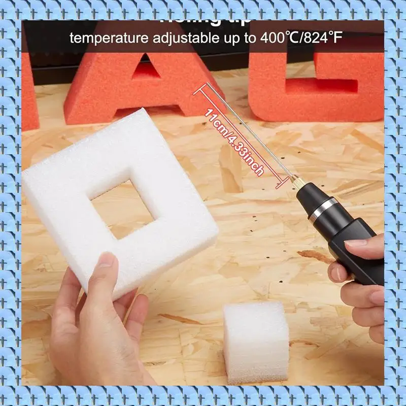 

NOCM Hot Wire Foam Cutter - 2 In 1 Electric Cutting Machine Pen Tools Kit, Styrofoam-Cutting Pen With Versatile Tips US Plug