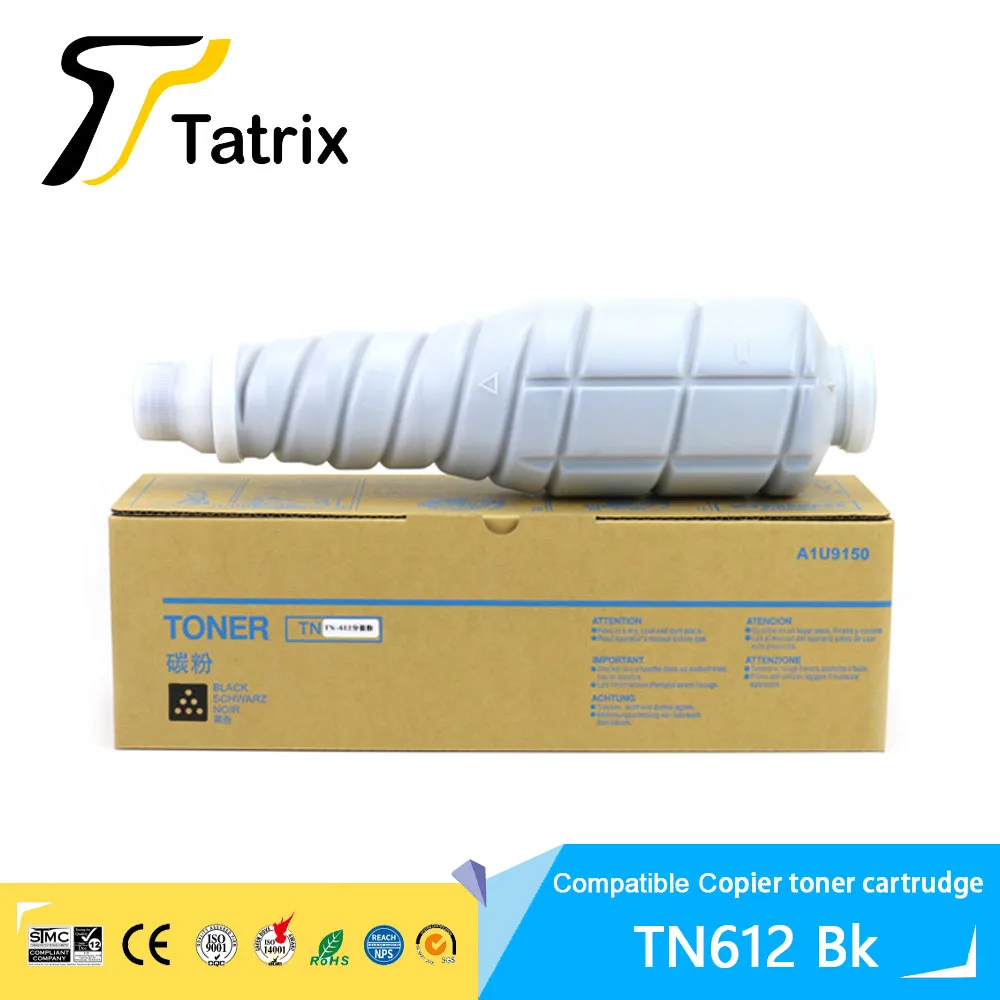 Tatrix Compatible tn612 tn-612 copier toner cartridge TN612 for Konica Minolta Bizhub C5501 C6501 C5500 C6500 printer