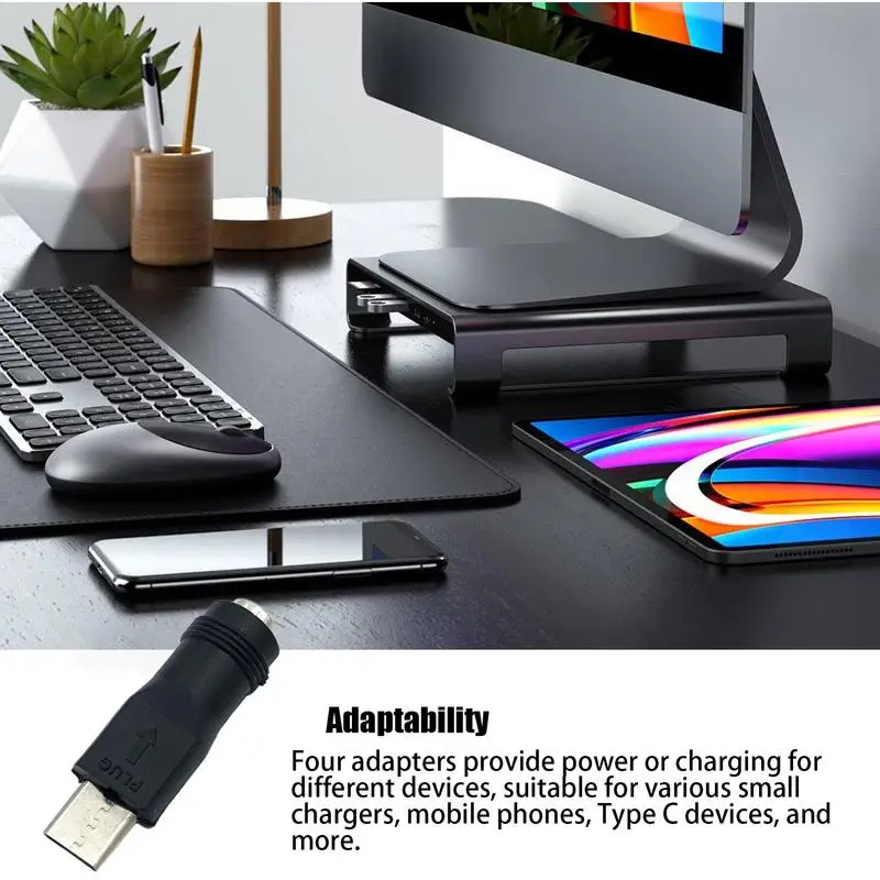 USB タイプ C マイクロ USB から DC5521 電気プラグコンバータ携帯電話充電アダプタヘッド 5V インターフェース