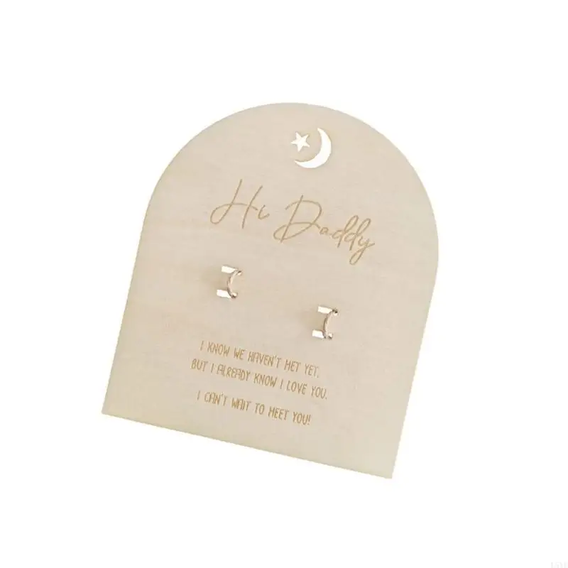 L5YF لوحة خشبية جميلة لحديثي الولادة تذكارًا لولادة الطفل للتجمعات العائلية #3