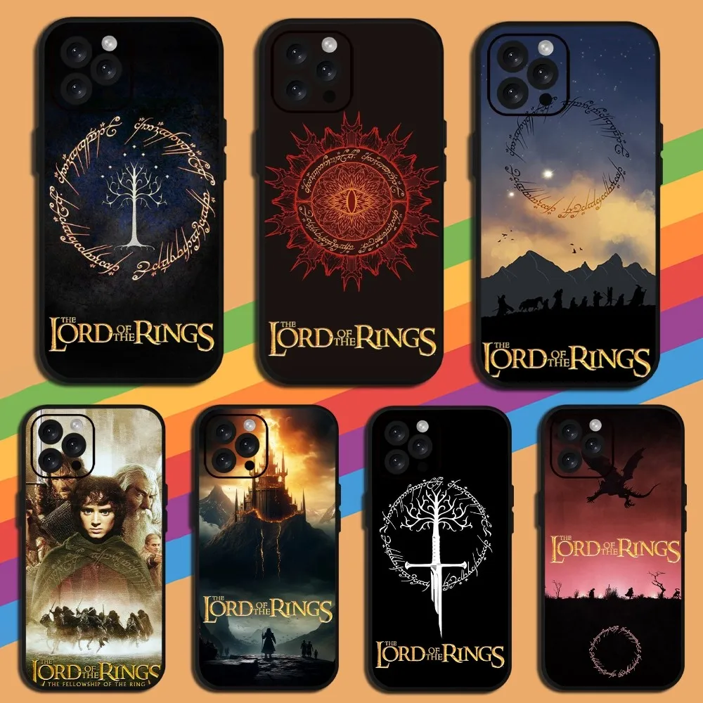 L-Lord of Rings Luxury  Phone Case For iPhone Mini 11 12 13 14 15 Pro XS Max X Plus SE XR Shell