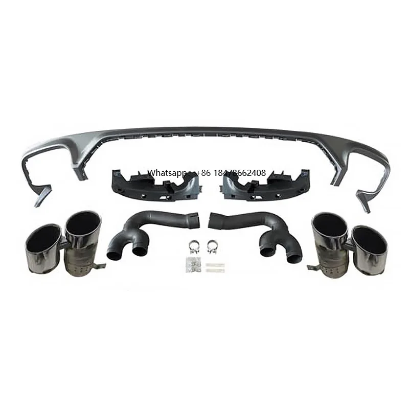 

SQ8 Rear Diffuser for Car Q8 Refit SQ8 Diffuser Tailpipe Exhaust Whole Sale Car Diffuser for Q8 SQ8 Rear Lip 2019 2020 2021