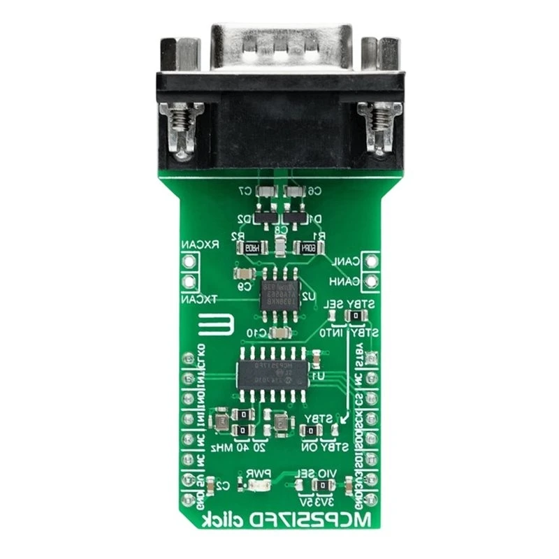 [NEW!】 MIKROE-2379 MCP2517FD Click Wired CAN-Click Module ATA6563 Mikroe Development Board Module