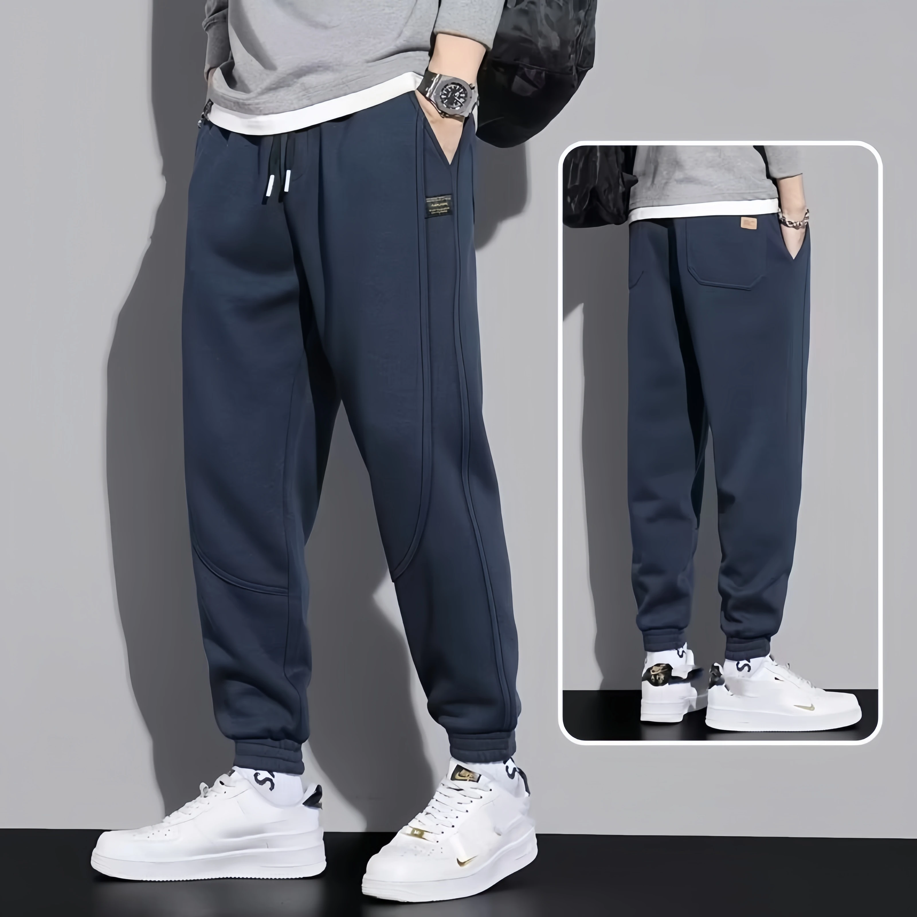 

Casual sweatpants men's spring and autumn style leggings men's trendy brand versatile new sports pants men's autumn trendy trous