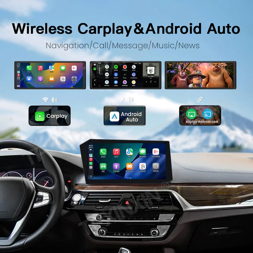 الوسائط المتعددة أندرويد 14 راديو السيارة لسيارات BMW 5 6 Series GT 2018 ~ 2020 نظام تحديد المواقع والملاحة Carplay مرآة ربط وحدة استقبال ستيريو رئيس