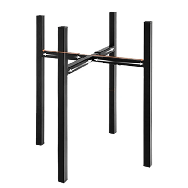 Supporto per vaso per piante supporto per piante nero in metallo vaso per fiori in stile semplice per la decorazione della casa dello scaffale per piante domestiche