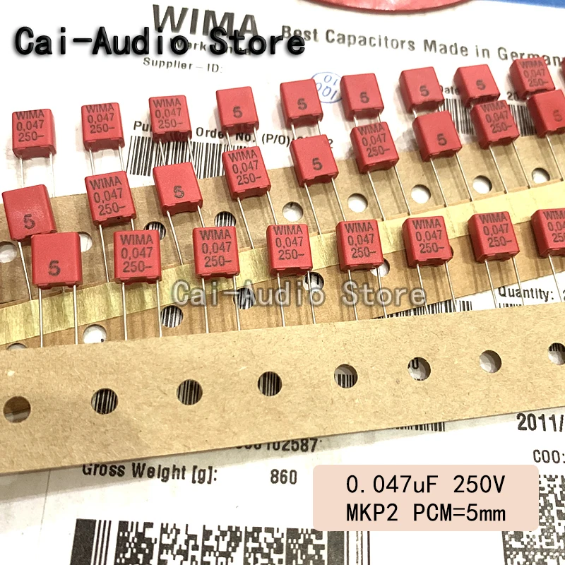 

5PCS/10PCS/20PCS/Lot Brand NEW WIMA MKP2 250V 0.047UF 250V 0.047UF 473 47NF Film Capacitor 250v 0.047uf 250V473 Pitch 5mm 5%