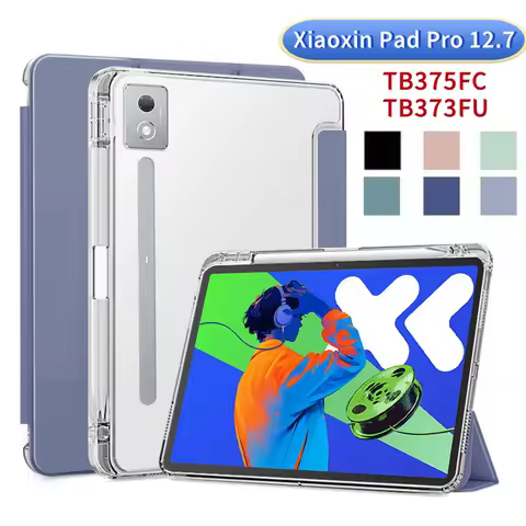 For Lenovo Xiaoxin Pad Pro 12.7 2025/2023 P12 TB373FU Magnetic Smart Case for idea tab pro 12.7 inch with Pencil Holder Cover