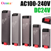 Compact Size Lighting Transformer Power Supply AC 100V-240V 110V 220V to DC 24V 12V For LED Strip Light Driver 100W 200W 300W