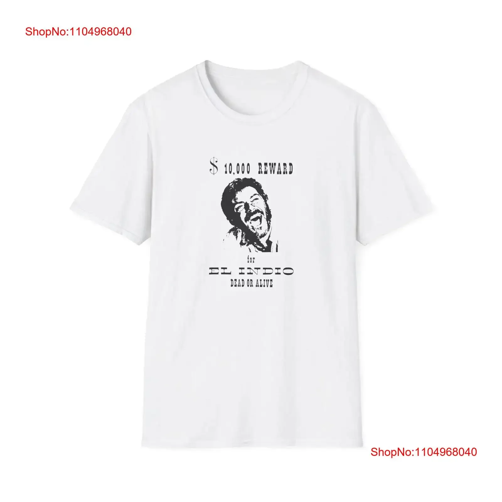 El Indio Wanted camiseta por unos pocos dólares más Clint Eastwood Sergio Leone Spaghetti Western vintage gráfico lavado estirado