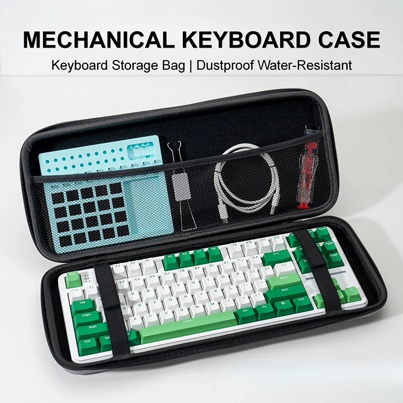 Portable EVA Hard Shell Keyboard Storage Bag Large Capacity Thickened Waterproof Protective Case For Mechanical Gaming Keyboard