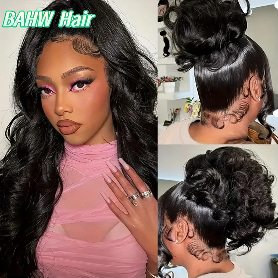 

Peruvian Hair Invisible Strap 360 Full Lace Frontal Body Wave Wig 100% Human Hair Natural Color Drawstring 360 Lace Frontal Wig