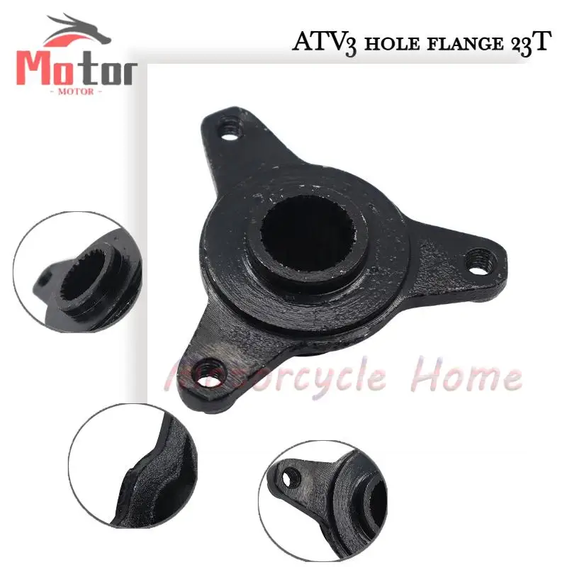 

3 hole rotating flange 23 teeth Rear Wheel Hub ATV modified beach car mini electric vehicle4 wheels Accessories