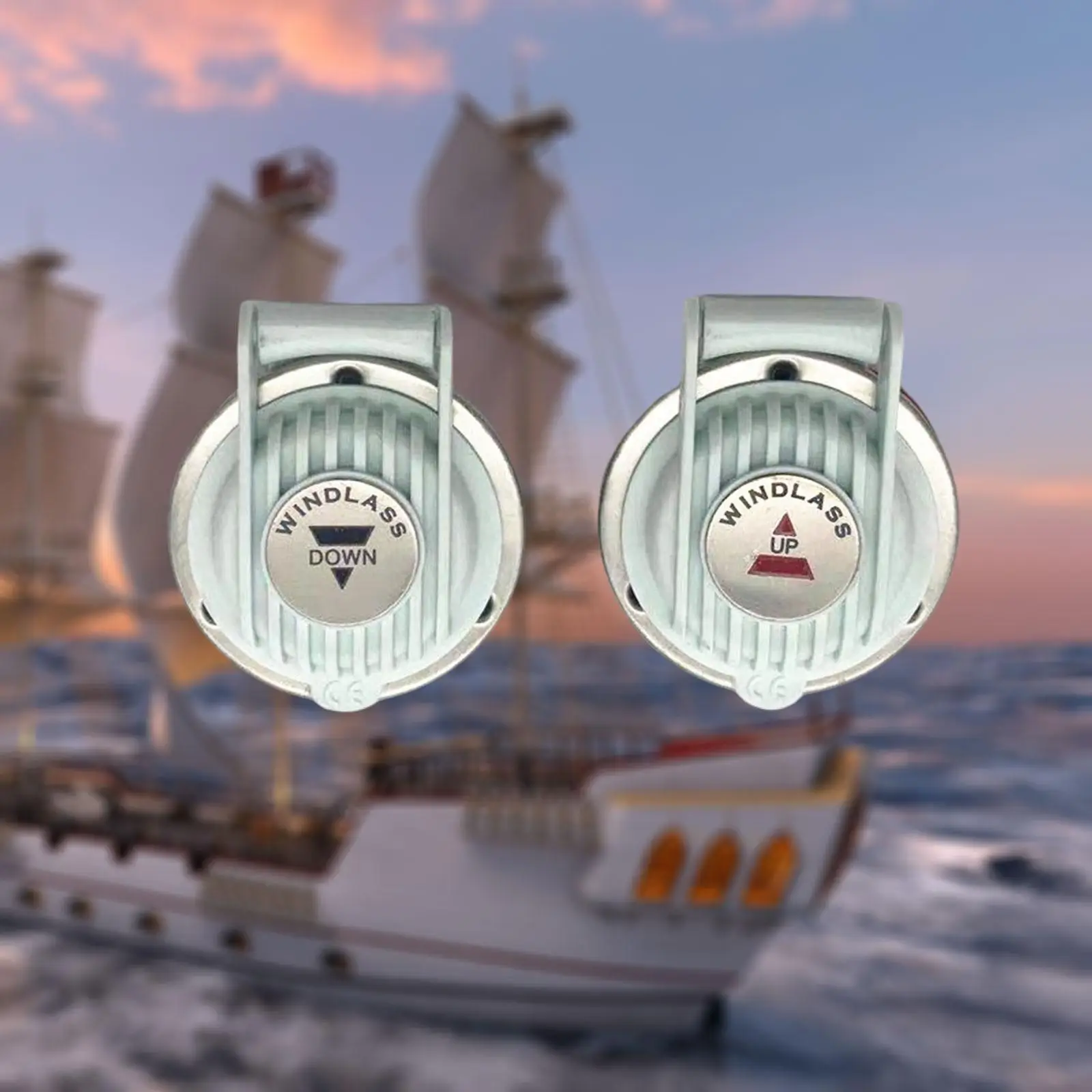 

2x Windlass Foot Switches Portable 12V 24V for Boat Marine Marine Boat Ship Anchor Anchor Windlass Winch Foot Spare Parts