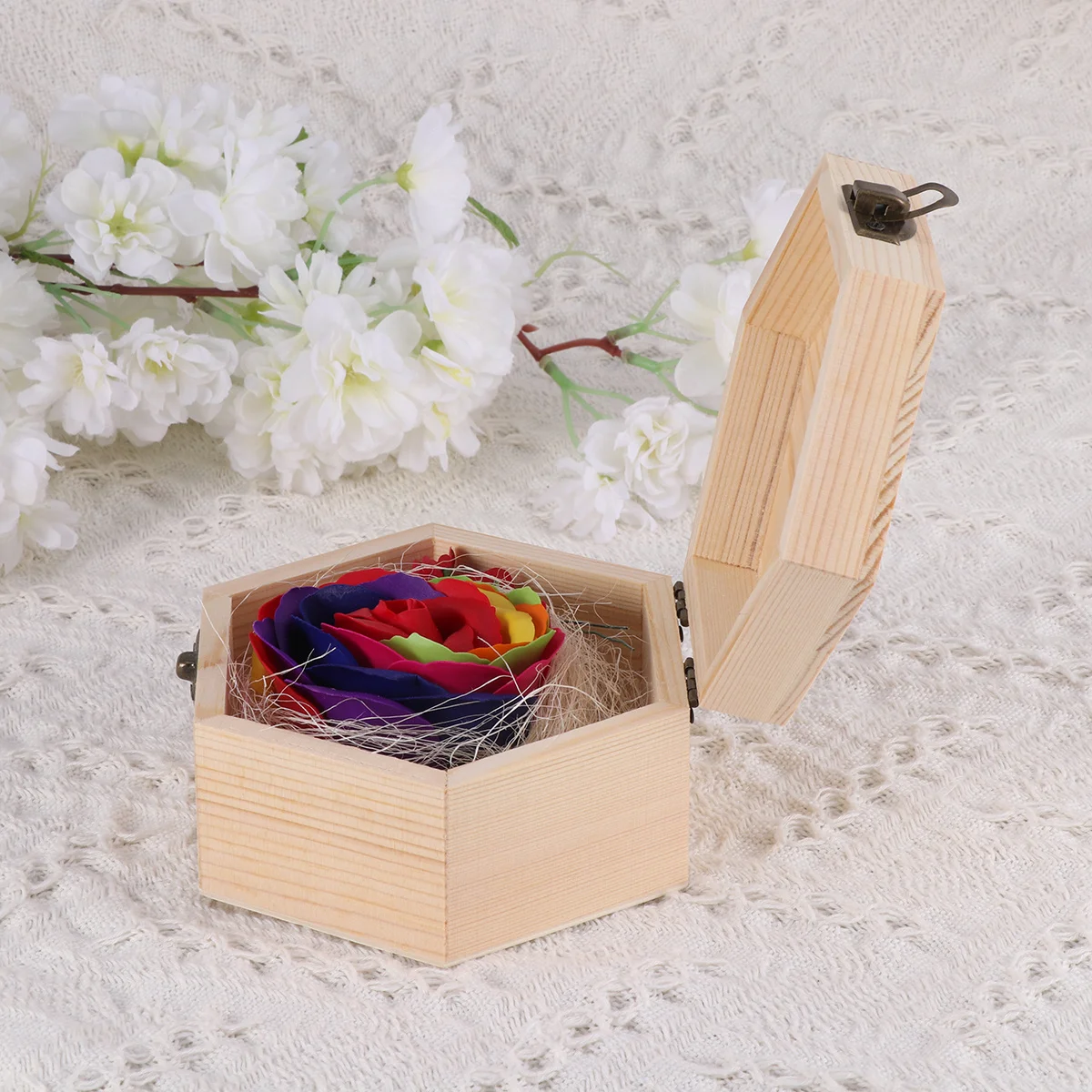 

1Pcs Colorful Preserved Flower Adornment Perfect Valentines Gift Romantic Decoration Rose Adornment