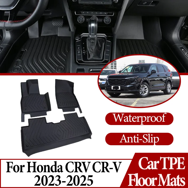 

Автомобильные аксессуары для Honda CRV CR-V 2023 2024 2025 TPE, автомобильные коврики, противогрязные, противоскользящие, для ног, коврик для ковра