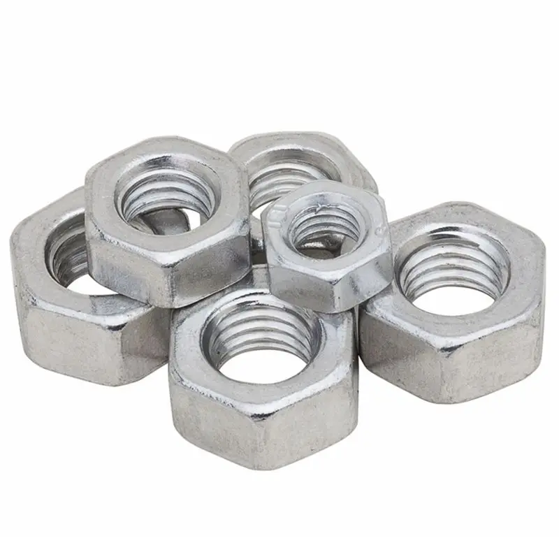 5-100PCS Aluminum Alloy 6061 Hex Nut M3 M4 M5 M6 M8 M10 M12 M14 M16 Outer Hex Nut Fastener Hardware Accessories