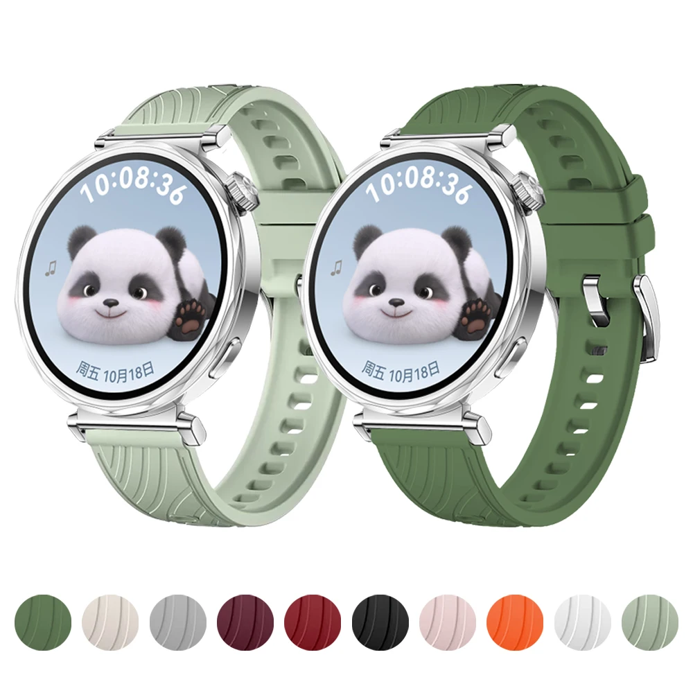 Cinturino universale in Silicone da 18mm per Huawei Watch GT5 41mm/GT5 Pro 42mm morbido leggero compatibile con cinturino Huawei GT4 41mm