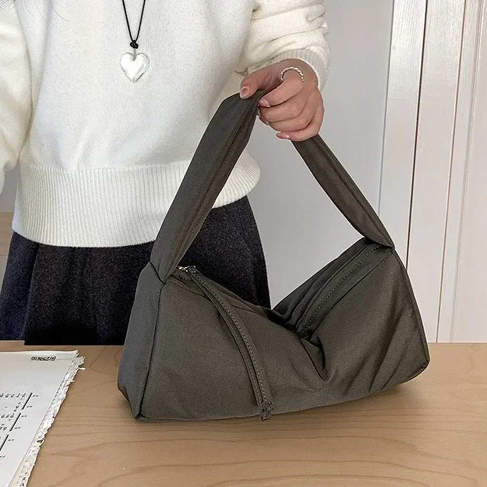 

Новинка 2024 года, нейлоновая стеганая женская сумка, осенне-зимняя сумка на плечо с хлопковой подкладкой, космические сумки-шоппер, кошельки, женский клатч