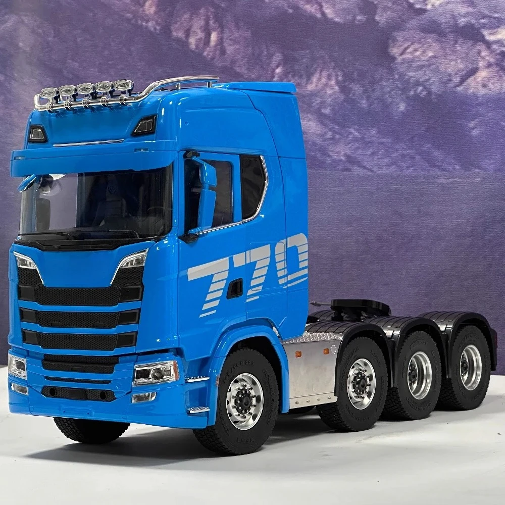 

НОВЫЙ тракторный грузовик RTR 8X8 770S масштаб 1/14, модель грузовика с дистанционным управлением | НОВАЯ радиоуправляемая модель самосвала Scania
