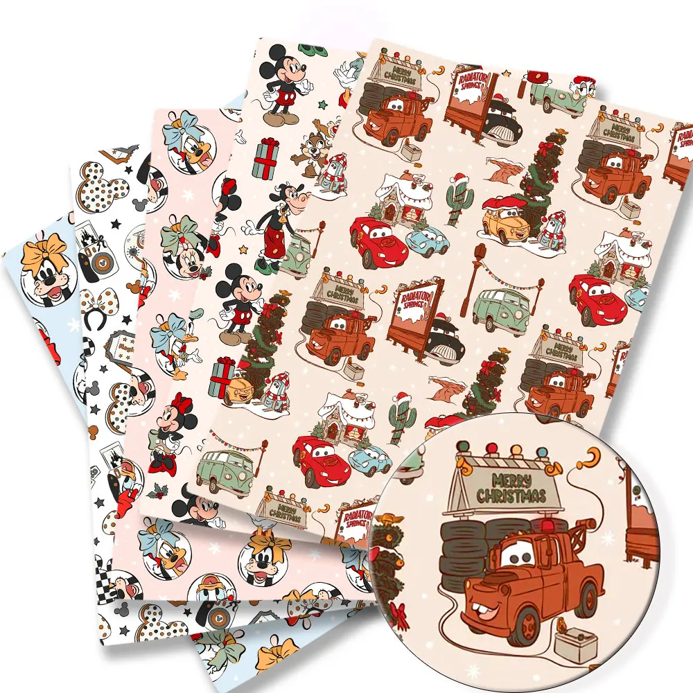 Christmas disney fabric 140x50CM Cartoon cotton fabric Patchwork Tissue Kid Home Textile Sewing Doll Dress Curtain Polyester