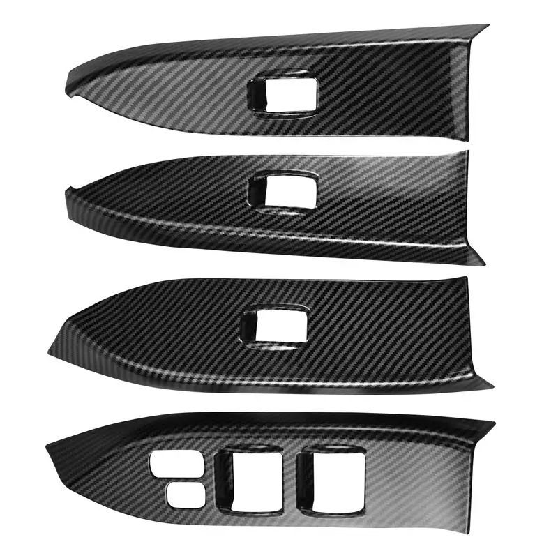 

For Mitsubishi Pajero 2007-2019 Car Inner Window Lift Switch Button Panel Cover Trim Frame Decorative Accessories-A61E