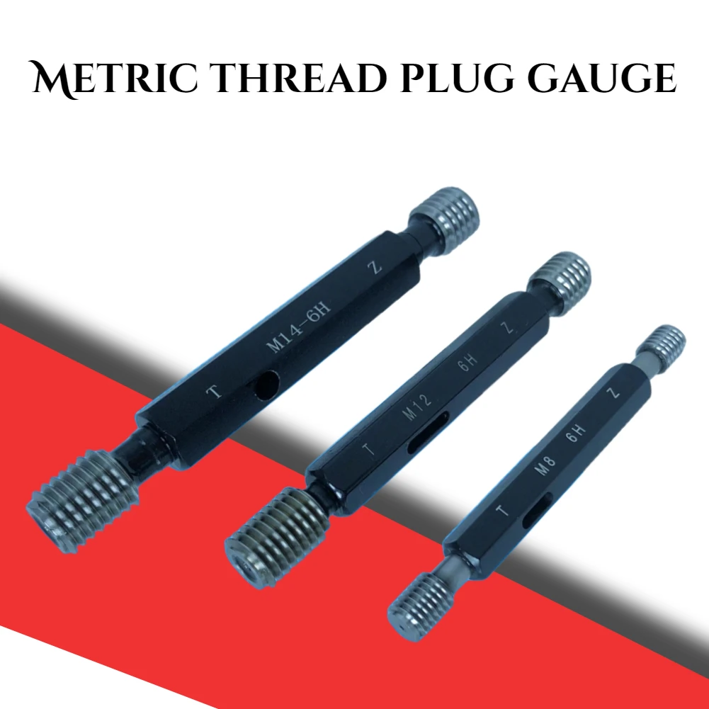 

Metric thread plug gauge / thread pass stop gauge / dental gauge / plug gauge internal thread gauge glossy thread plug gauge