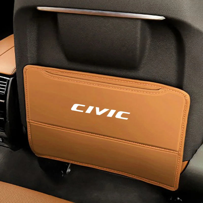 Car Seat Back Protector Mat Prevent Dirty Anti Kick Pad Auto Accessories For Honda Civic Fk7 Fit Fk2 Mugen Fk8 Type R Accord Crv