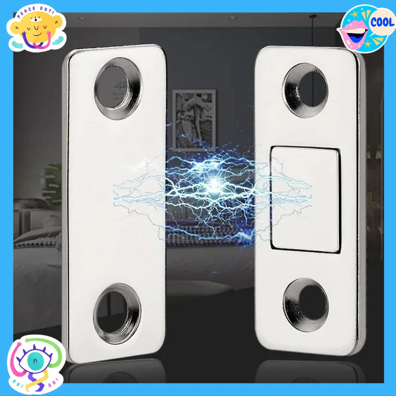 Pestillo magnético para puerta, fuerte adherencia invisible, montaje sin taladro, liberación perfecta, ideal para gabinetes, puertas correderas