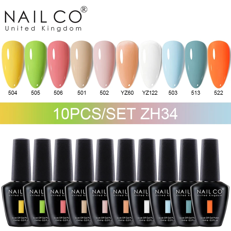 NAILCO 15 مللي 10 قطعة/المجموعة الأزرق الألوان هلام مسمار البولندية UV هلام طلاء الأظافر الأرجواني مسمار Lakiery Esmalte قاعدة علوية مسمار الفن تصميم Vernis #5