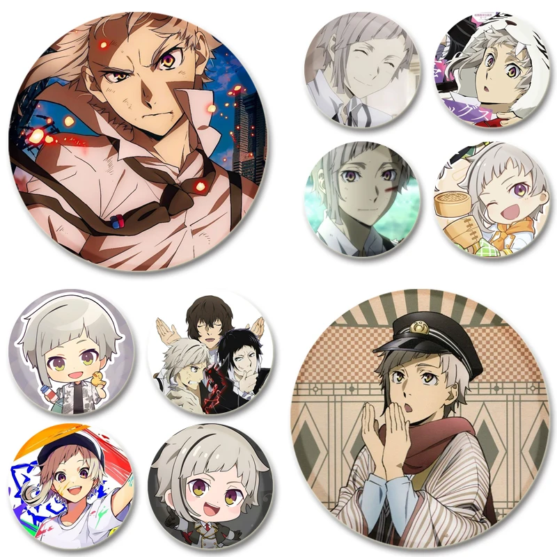 Anime Character Enamel Pins about Nakajima Atsushi,classic Molding Cute Badge Handmade Tinplate Exquisite Brooches for Clothes