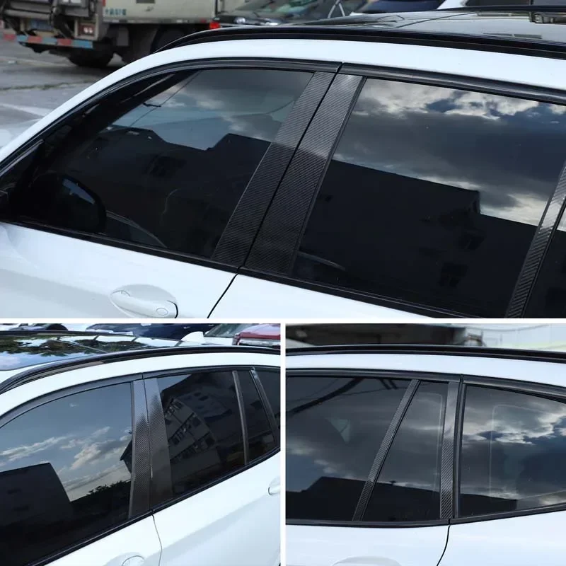 For BMW X3 G01 2018-2022 Car B Pillar Trim Cover Center Window Outer Pillar Post Panel Cover Auto Accessories