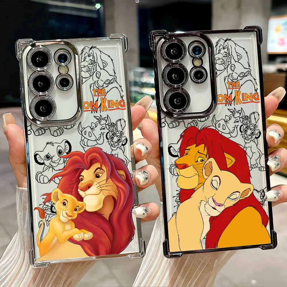 

Disney The Lion King Silicone Case For Samsung Galaxy S26 S25 S26Ultra Edge S24 S23 S22 Plus S21 Ultra FE Soft Phone Back Cover