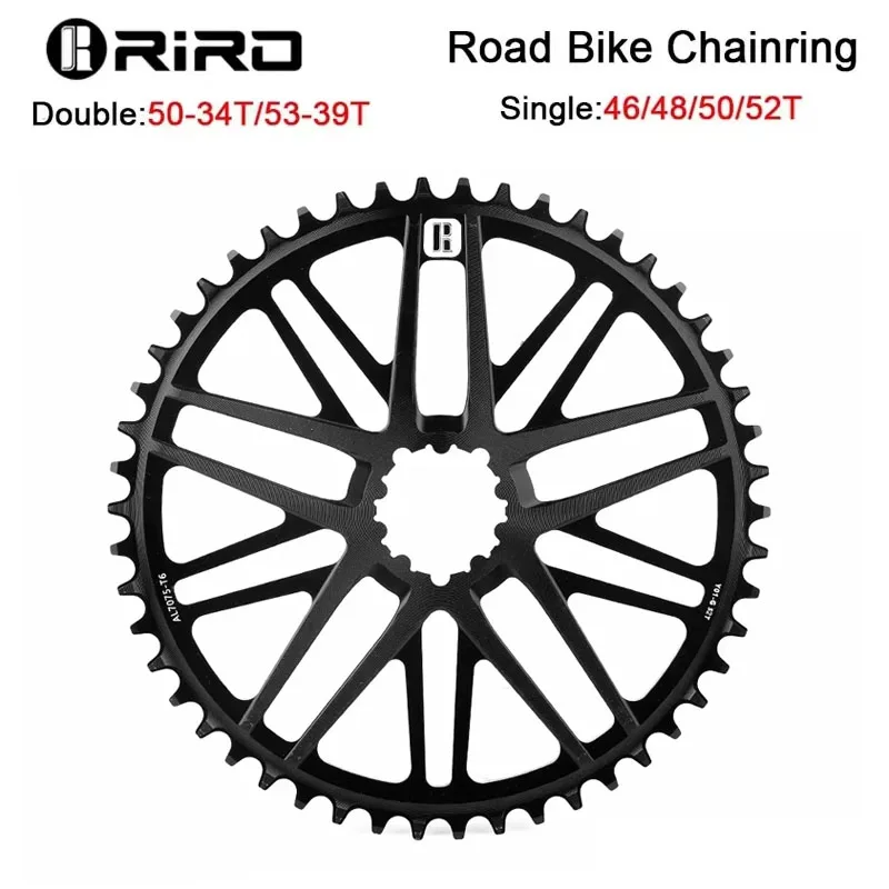 

RIRO Road Bike Chainring CNC Direct Mount Narrow Wide Chainwheel Ultra-light AL7075-T6 Aluminum Alloy Bicycle Disc MTB Parts