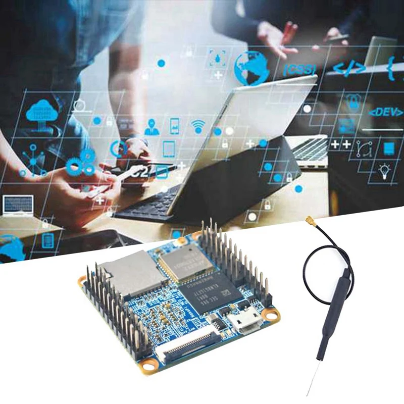 For Nanopi NEO Air Allwinner H3 512MB+8GB EMMC Wifi+Bluetooth Ubuntucore Ultra Small IOT Development Board With Antenna Kits
