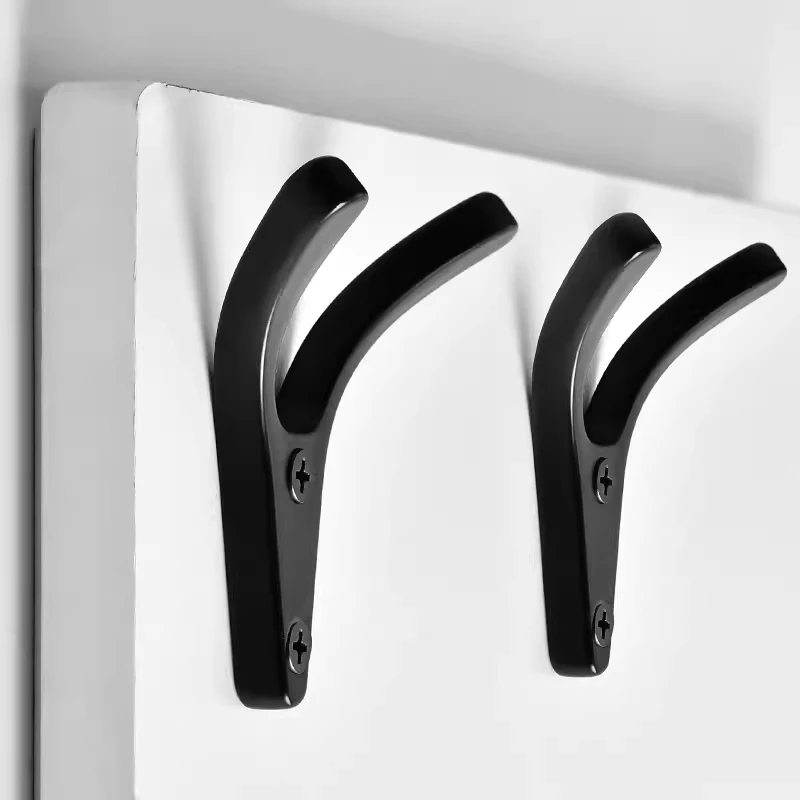 

Modern Furniture Hooks Aluminium Door Hangers Black Gold Clothes Key Hanger Household Closet Hook