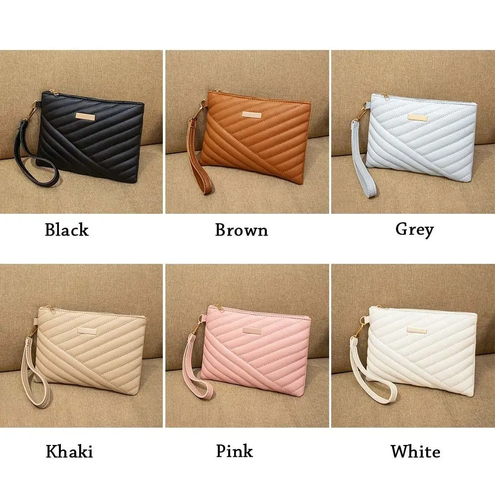 Women Wristlet Bag Stylish Women Leather Envelope Bag Shopping Traveling Portable Small Purse Clutch Wallet