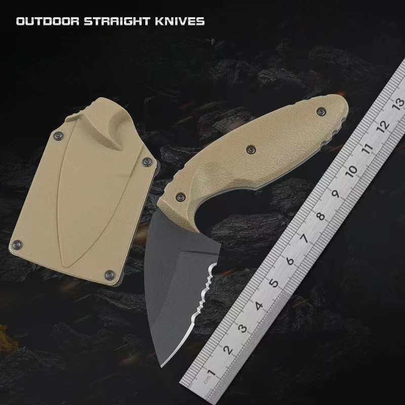 2025 جديد جودة عالية شفرة مثبتة كم السيف مخلب سكين في الهواء الطلق صلابة عالية متكاملة الصلب التكتيكية سكين مستقيم صغير #4
