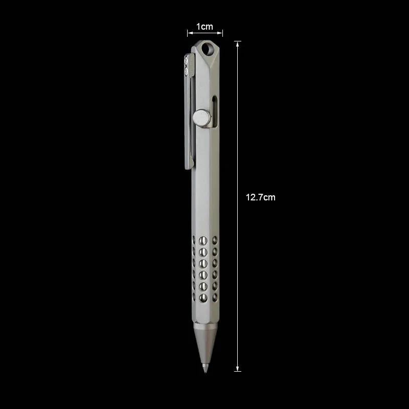 Titanium alloy Portable Pen 1pc Hexagonal Tactical Pen High Quality Multi-function Tool Glass Breaker Camping EDC Writing Pen view 6