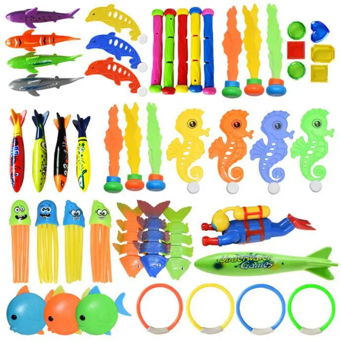 Summer Children Swimming Octopus Pool Diving Toys Water Sports Water Play Toys Diving Stick Gem Set Underwater Grabbing Toys DDJ