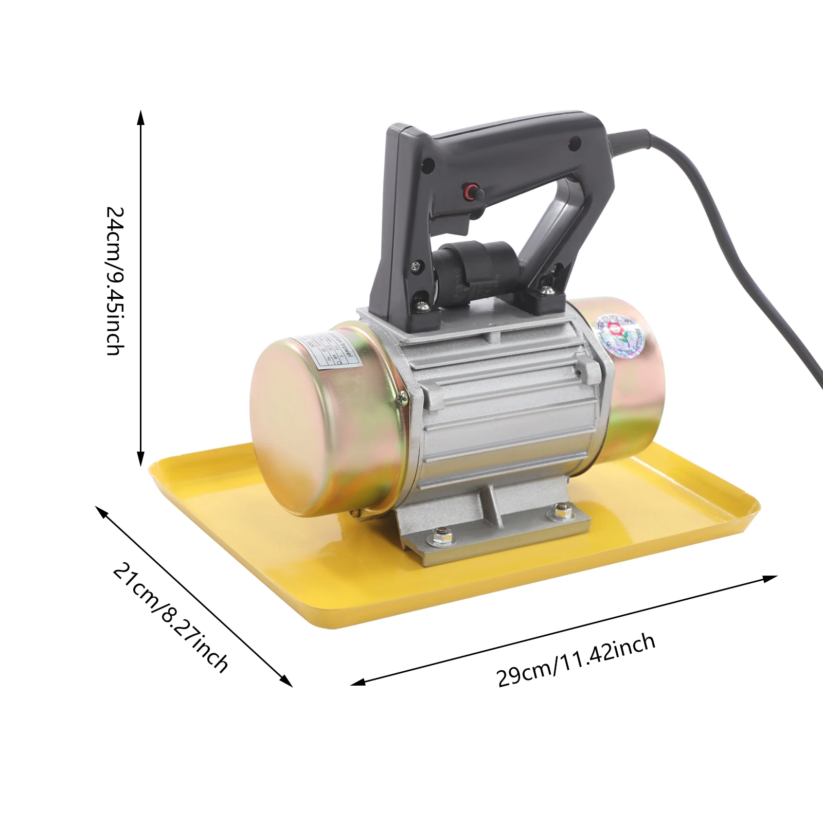 Vibratore per calcestruzzo con cavo da 5,91 piedi, miglioramento della resistenza al pavimento, prestazioni eccellenti per la costruzione di porte per diga del ponte della casa stradale
