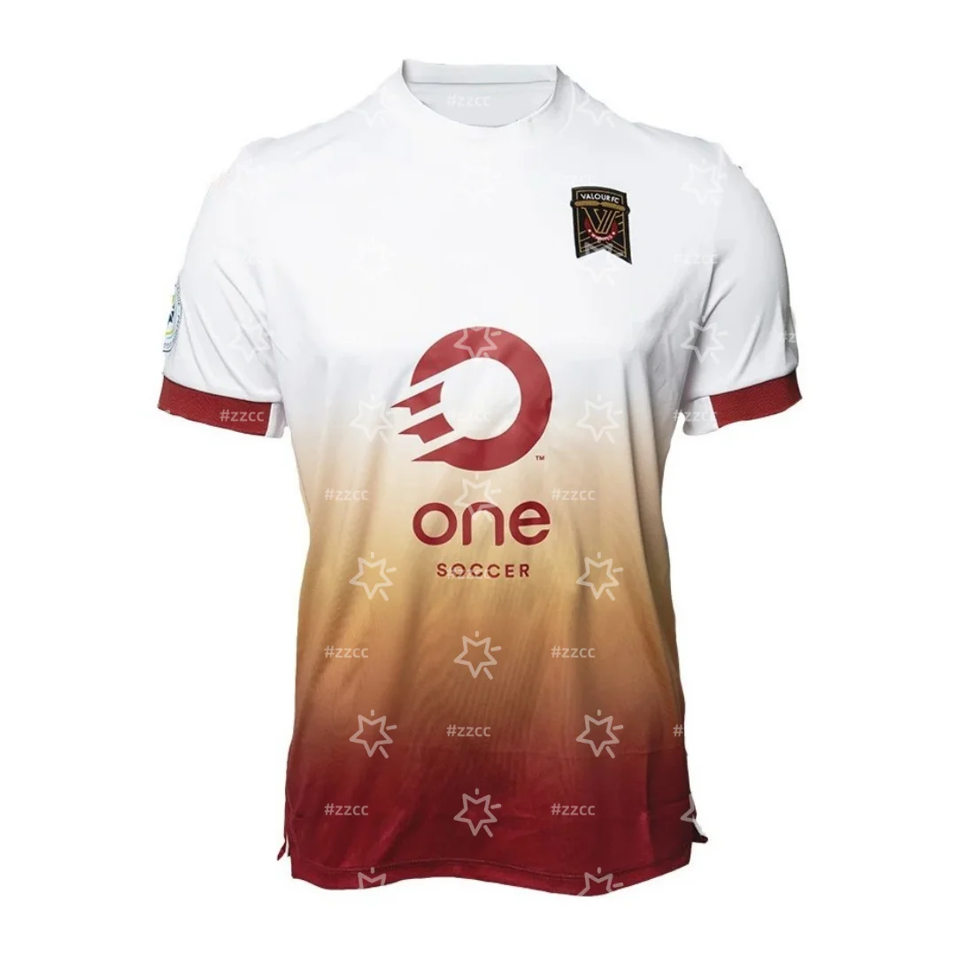 

25-26 Канадская футбольная лига Premier Valour FC, домашняя футбольная майка, тренировочный костюм для соревнований, спортивная мужская футболка, детская футболка