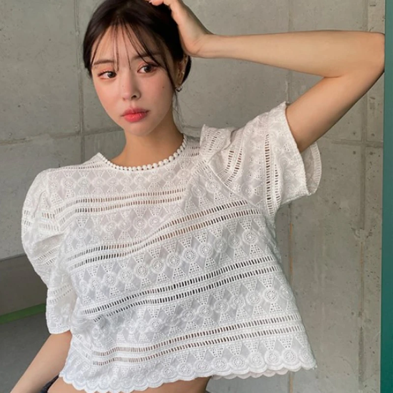 

Вышитое кружево Bubble Sve Свободное ort irt Женское круглое Ne Выдалбливают тяжелый калибр Цветочный крючок Выдалбливают Younger Loo...