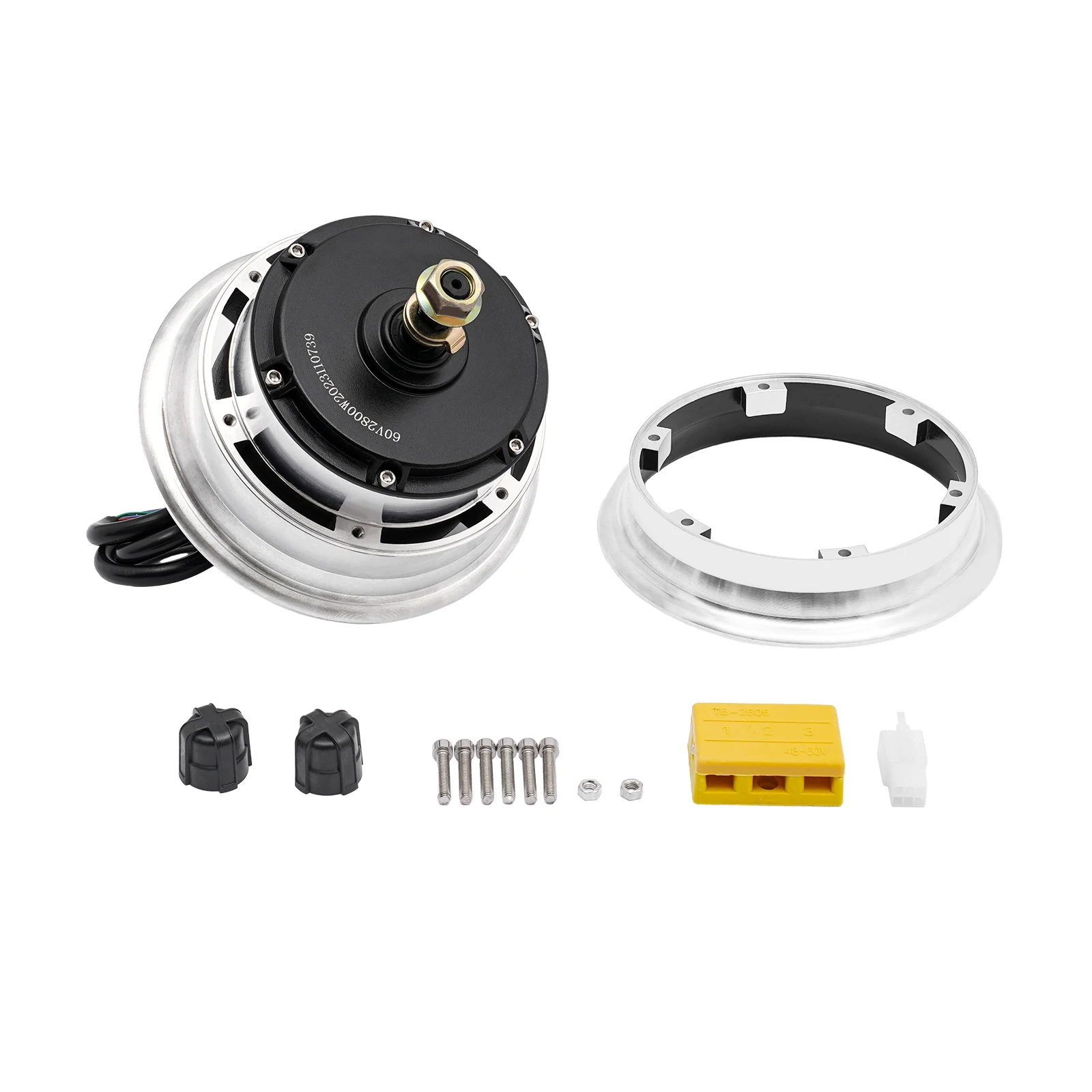 60V 2800W Brushless Motor E-Bike Hub Wheel for Front & Rear Drive Electric Scooter 11 inch