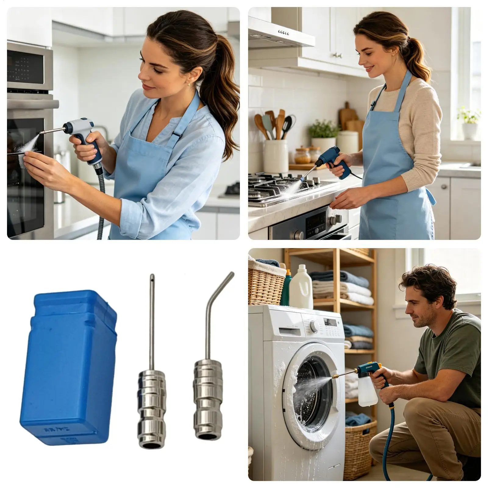 Pressure Washer Needle Tips Stainless Steel Portable Tool Set Needle Tips For Washing Machine For Car Interior Outdoor Home