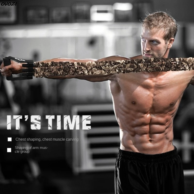 OVOZI Borst Expander Puller Verstelbare Borst Expander Puller Touw Borst Spier Arm Puller Training Aparatos Para Ejercicio Gym