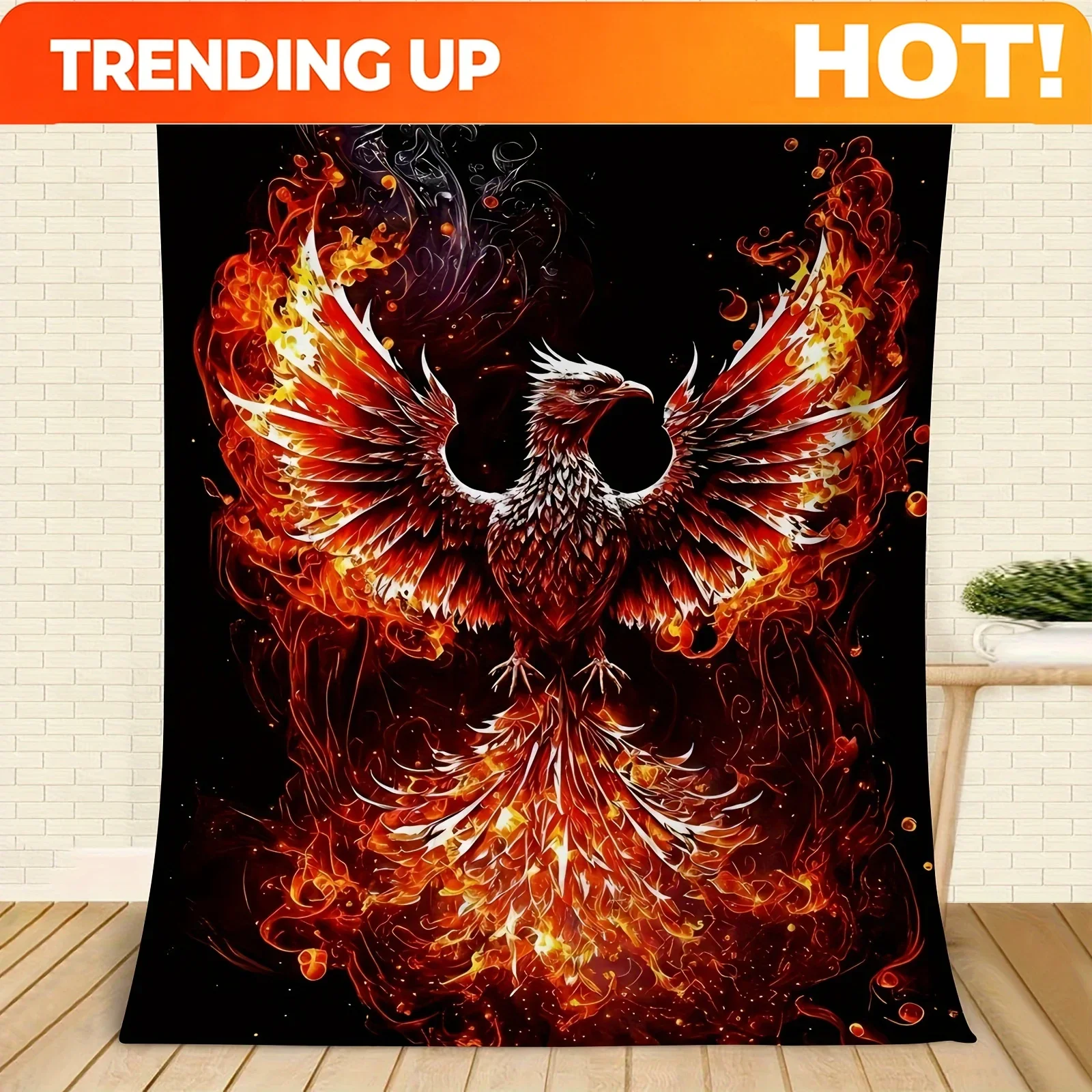 Customization 1pc Oracle Positivity Mindfulness Spirituality Beautiful Phoenix Blanket